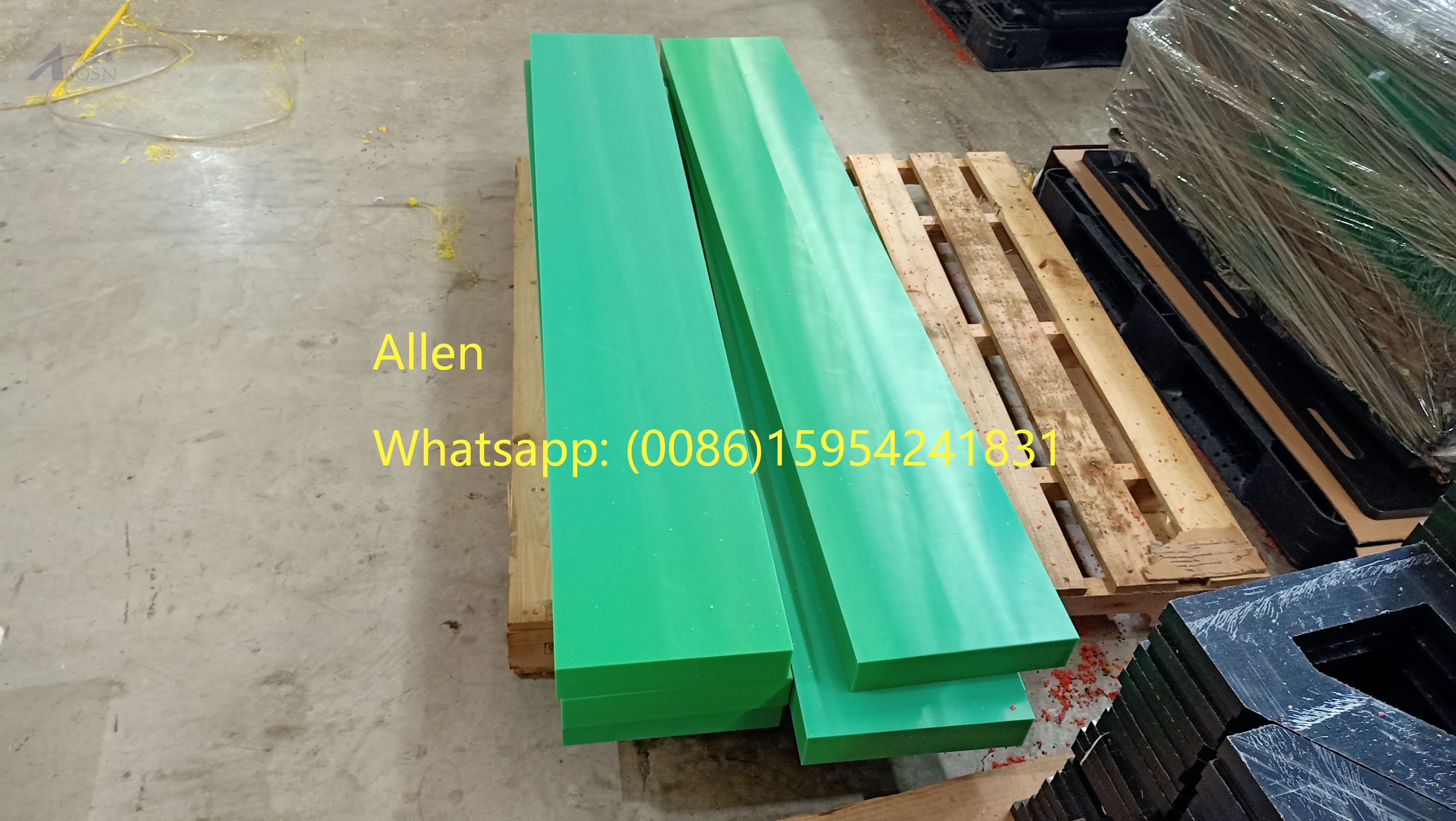 UHMWPE はさみ金 3050x1220mm のための緑の UHMWPE シート 